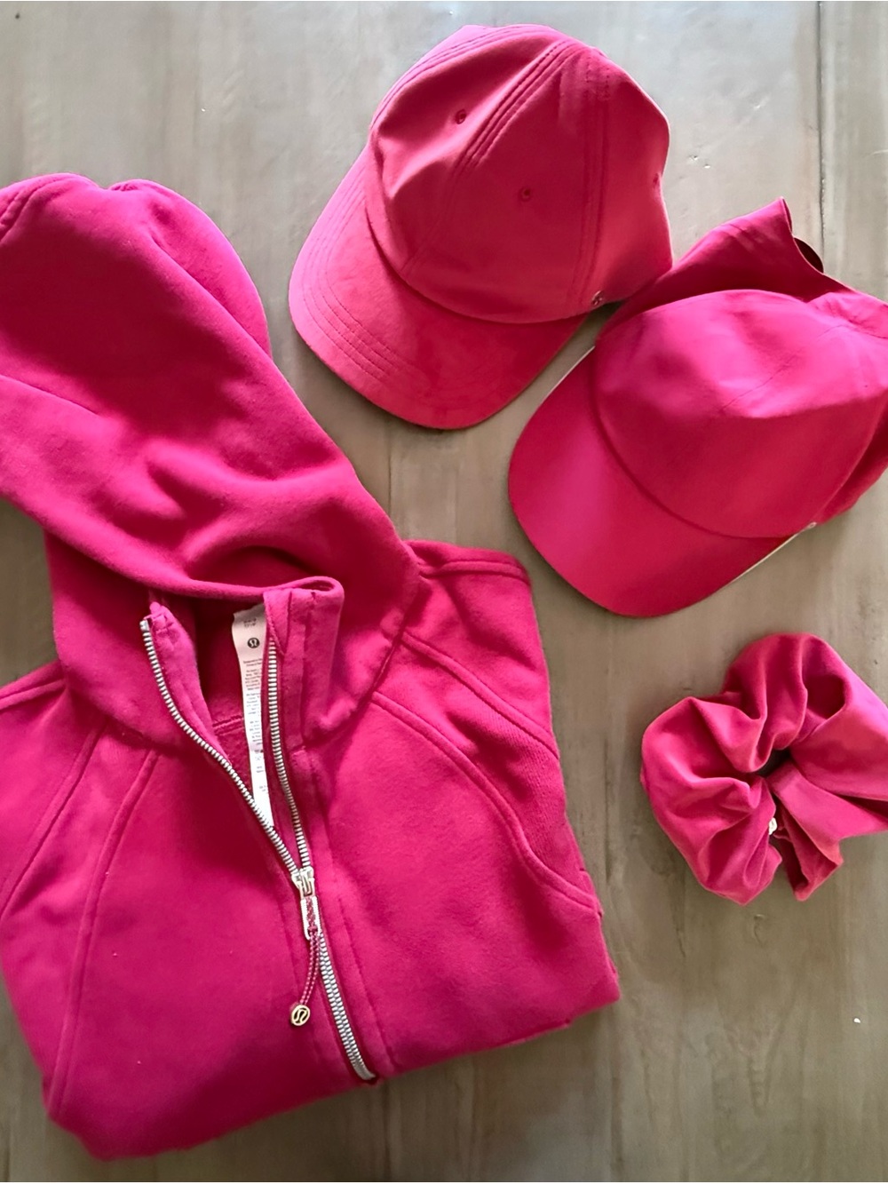 lululemon athletica Hot Pink Full-Zip Hoodie